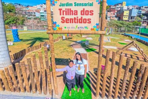 Santana de Parnaíba inaugura Jardim Sensorial gratuito para crianças neurodivergentes