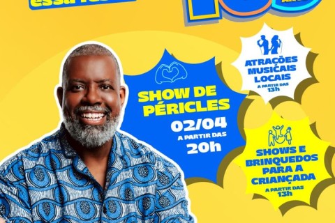 Cotia comemora 169 anos com atividades esportivas, shows de artistas locais e do Péricles