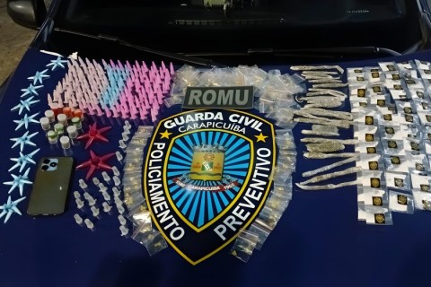 GCM de Carapicuíba intensifica ações e apreende grande quantidade de drogas