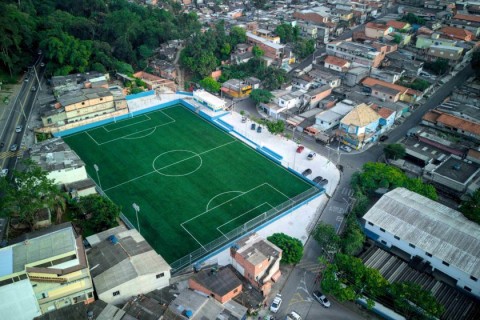 Sábado (17) tem inauguração da arena de futebol no bairro Estela Maris em Cotia