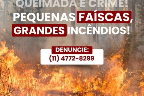 Prefeitura de Jandira reforça campanha de conscientização contra queimadas urbanas